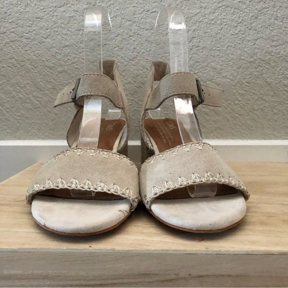 Toms Rosa Espadrille Block Heel Sandal 6 - Picture 5 of 5